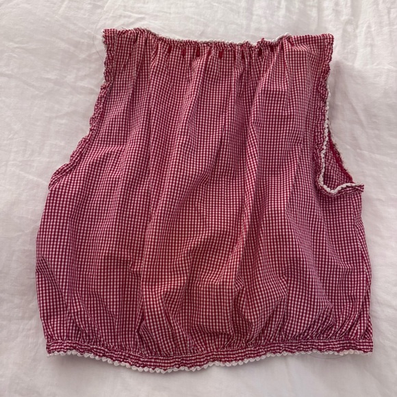 Doen Traveler Top Cerise Paris Gingham Size XS - Picture 4 of 4